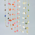 Colorful Shell Chip Beads Irregular Freeform Shape Beads With Stainless Steel Thin Chain Fashion Jewelry Necklace