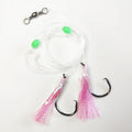 Alpha Customized 7384 2X Strong Soft Circle Hook 5/0 Fishing Flasher Surf Rig for Bass Marlin Trout Saltwater Fishing Stock