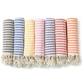 Oversized 180*100cm Large Quick Dry Sand Free Striped Towel Cotton Turkish Beach Towels for Travel Bathing Pool