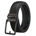 Simple Design New Male Genuine Leather Belt Black Men's Automatic Buckle Belts for Men Wholesale Yiwu Factory