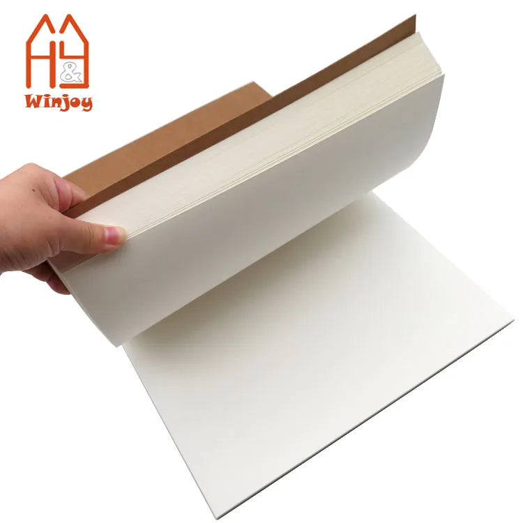 Custom Painting Drawing Watercolor Pad 200gsm Paper A3 Acid Free Paper 2mm Thickness Back Board40 Sheetskraft Paper Cover.