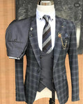 Top Quality Mens Suits Blazers Groom Groomsmen Wedding/Prom/Dinner 3 Pieces ( Jacket +Waistcoat+Pants) MSW4