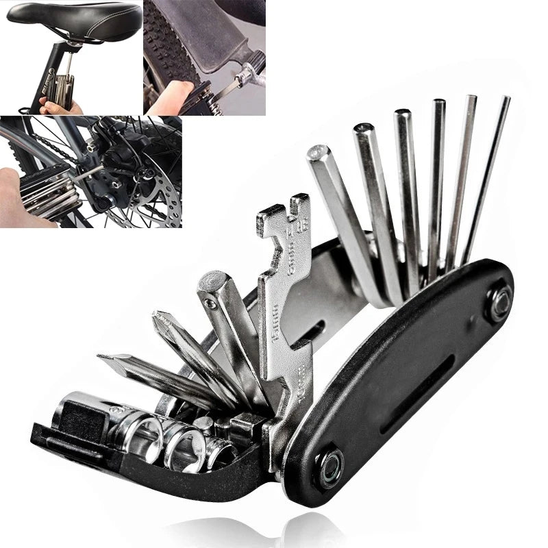 Touring Pocket Allen Motorcycle Bicycle Bike Kit Multifunction MTB Mountain Cycle Spoke Motor Fix Multi Tool Hex Repair