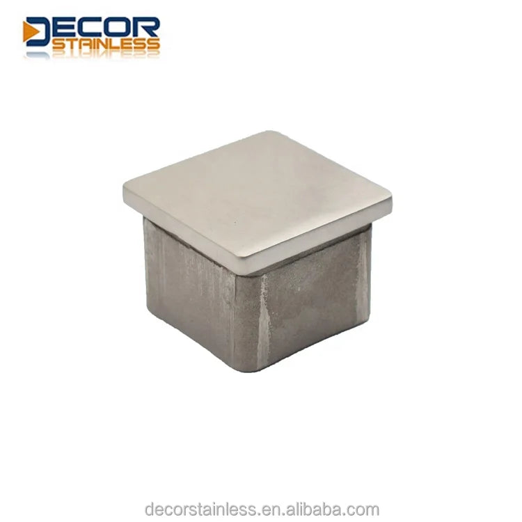 New Handrail Post System AISI304/316 square Tube End Cover Stainless Steel End Cap
