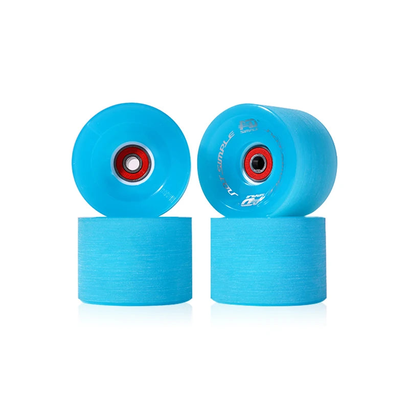 New Outdoor Longboard PU Wheels 70*51mm LED Light up 78A Soft Rubber Carbon Steel ABEC-9 Bearing in Stock