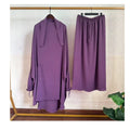 Home Fashion Trend 2Pcs Set Soft Comfortable Plus Size Abaya for Veiled Women for Evening Dress in Dubai for Muslim Women