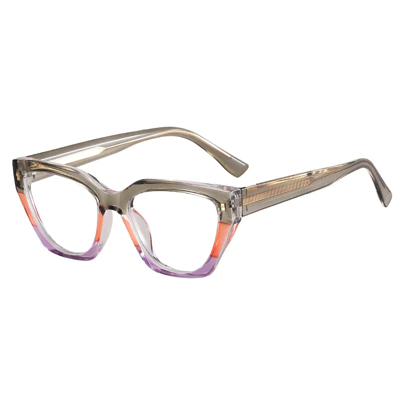 2024 New Women's MS 97726 Cat Eye Frame Optical Anti-Blue Light Glasses TR90 Fashion Colorful Eyewear with Blue Shipping Agent