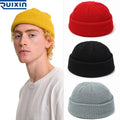 New Arrival Ribb Plain Warm Hat Custom Logo Hat Warm Fleece Hat Unisex Cuff RPET Recycled Fisherman Beanie Knitted Winter Toque