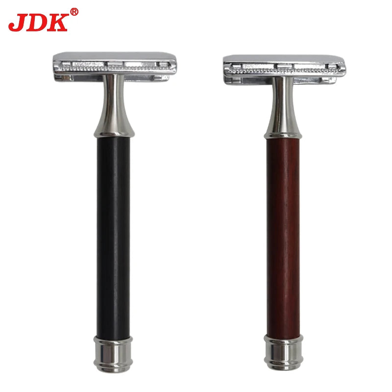 Best Classic Black Wood Handle Facial Hair Removal Shaving Double Edge Blade Metal Barber Shaver Razor
