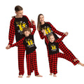 Hot Sale Christmas Family Matching Sets Letter Long Sleeve Pajamas