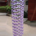 MH-12718 Purple Crystal Beaded Garland Iridescent Glass Beads Chain