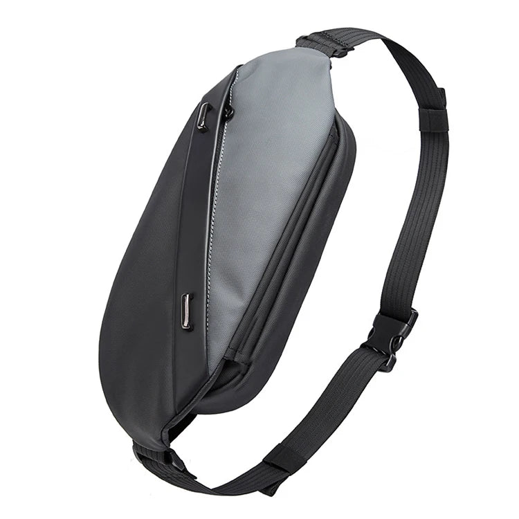 Luxury Travel Outdoor Waterproof Chest Bag Oxford Fabric Unisex Belt Pattern Portable Fashion Crossbody Shoulder Bag