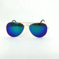 Boys and Girls Fashion Metal Eyewear Pilot Sunglasses with UV400 Protection Gold Alloy Frame and Acrylic Lenses
