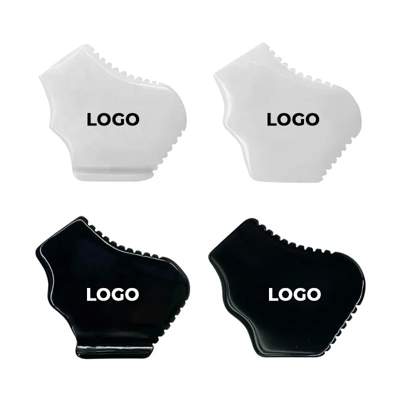 Acupuncture Comb Body Scraping Tool White Gua Sha Stone Square Natural Gua Sha Gemstone With Customized Logo Gua Sha Bian Stone