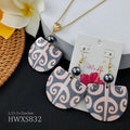 Hawaiian Fashion Geometric Pearl Earring Custom Earrings Sets