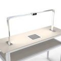 Super Bright Double Folding Desk Light Rectangular Nail Art Table Light Lamp with LCD Display Led Light for Nails Beauty Salon