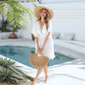 2025 Planner Summer Beach Cover up Dress Crochet Tassel Beach Cover-up Swimsuit Outerwear