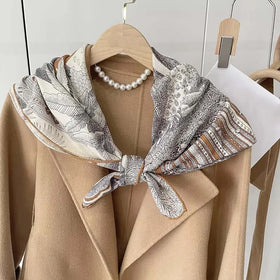 China Factory Wholesale Price Luxury Style Nature Silk Scarf 90cm