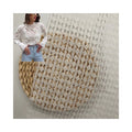 2024 New Fashion Knitted 60%Rayon 40%Nylon Floral Jacquard Lace Fabric for Women's  Clothing