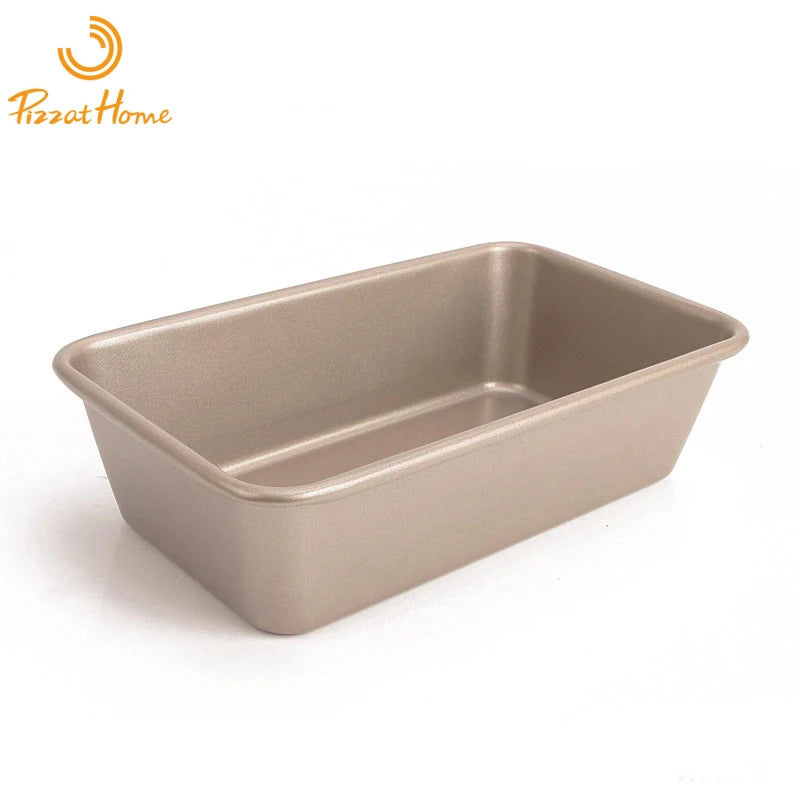 Golden 2 Pounds Medium Non-stick Toast Rectangular Bread Mold Pound Cake Mold Toast Mold Baking