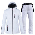 Women's Waterproof Ski Suit Winter Windproof Thermal Jacket With Strap Plus Size Heated Snow Pants Adults Snowboarding Wear
