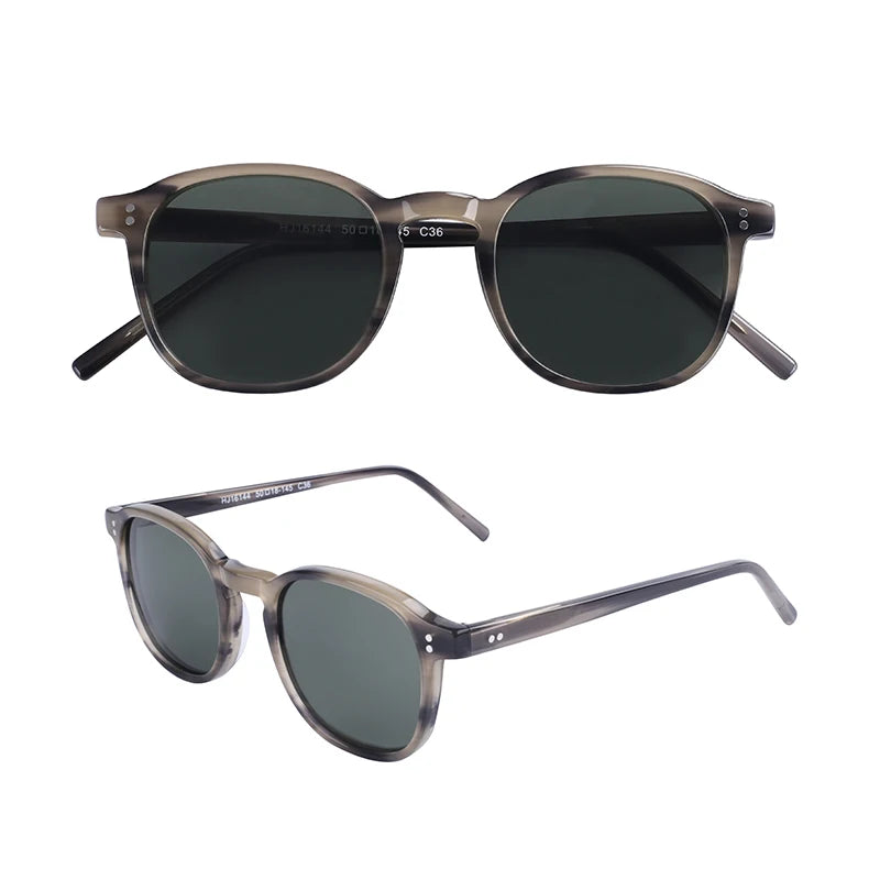 Custom Retro Unisex Mazzucchelli Polarized Occhiali Da Sole in Acetato Acetate Frame Sunglasses MegaBDM