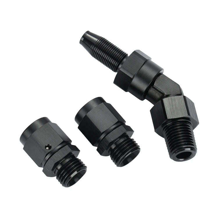 Car Tuning Precision Custom Aluminum Oil Fuel Hose Swivel Push-lock Enforced PTFE Aluminum an Fitting