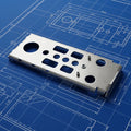 Custom Data Center Network Module Enclosure Aluminum Alloy Hard Anodized Galvanized Sheet Steel Top Cover Precision Tolerance