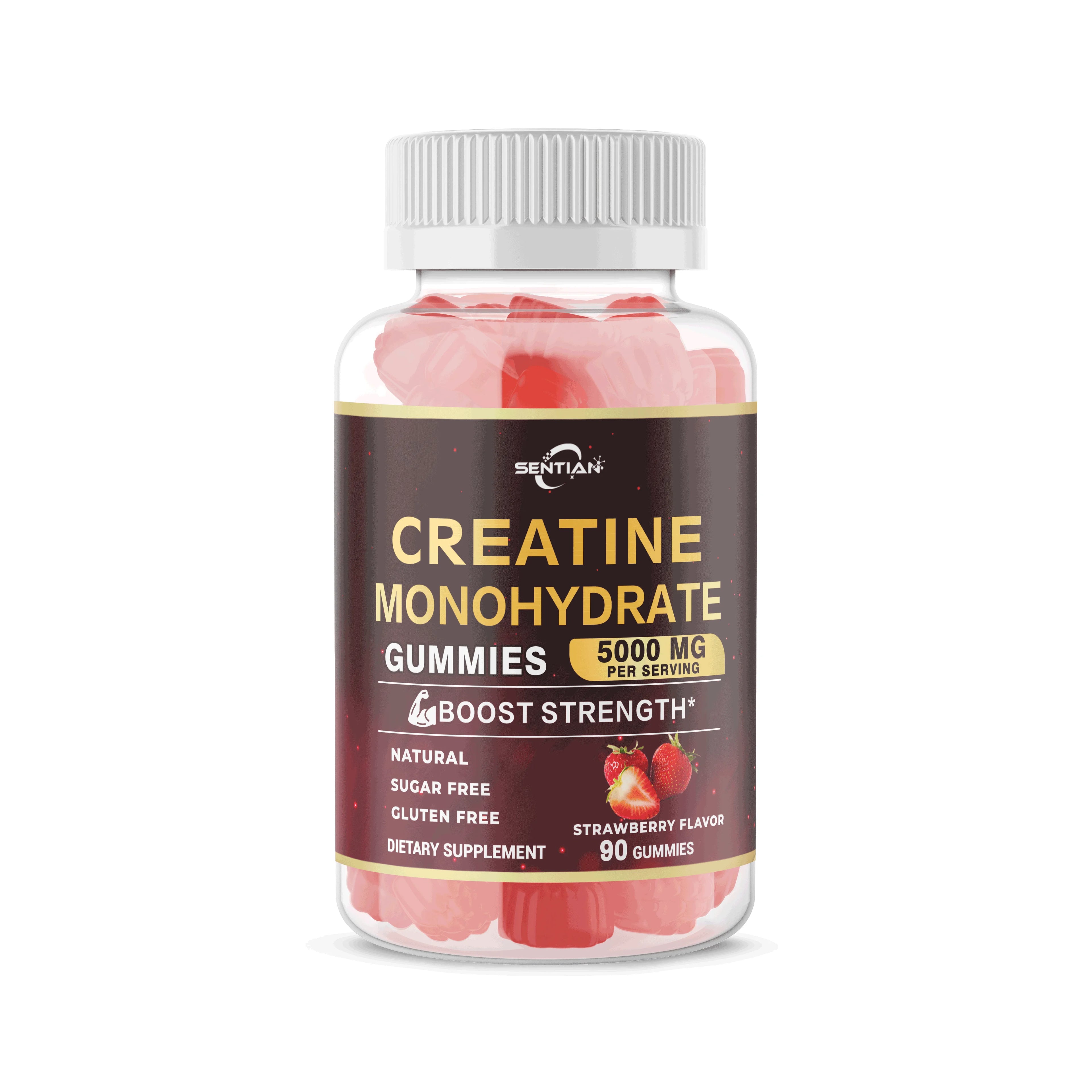Private Label Creatine 90 Gummies With Creatine Monohydrate 5000mg Creatine Monohydrat Gummies
