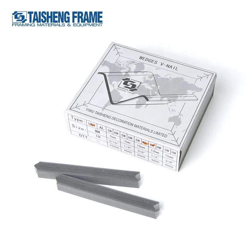 TS-D46 Hard Wood Nail Frame Jointer Vnail 10mm UNI Type Photo Frame v Nail