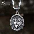 SS8-617P New Style Stainless Steel Men's Pendant the Heart of Jesus Pendant Oval Shape Jewelry Wholesale