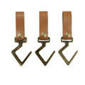 New Outdoor PU Leather Hooks for Clothing Storage Kitchen Pot Pan Hanger for Camping Hiking Tripod Storage Hanger