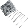 Green Garden 6Inch Pegs Pins Ground Stakes Staples Spikes U Shaped Landscape Securing Nail Pin Lawn Fabric Netting Matting
