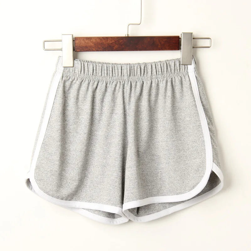 Custom Sports Shorts Women's Home Leisure Solid Color Fashion Yoga Beach Pants Candy Color Hot Pants