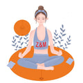 Pilates Eco Yoga Round Mat Meditation Circle Yoga Mat