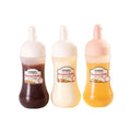 Transparent 350ml Sauce Squeeze Bottle Ketchup Oil Soy Honey BBQ Plastic Sauce Bottle With Nozzle