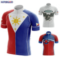 HIRBGOD Mens Cycle Clothes Philippines Series Sun Graphics Cycling Clothing Bicycle Wear Eagle Flag Biking Wear