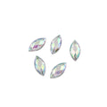 Size 7*15 Acrylic Satellite Shape Horse Eye Rhinestones Two Holes Sewing Motif Strass for Wedding Clothes for DIY Clothing Shoes
