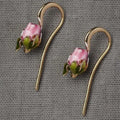 Huitan Special Design Jewelry Long Tail Romantic Flower Stud Earrings Lady Girls Gold Lovely Flowers Earrings Women