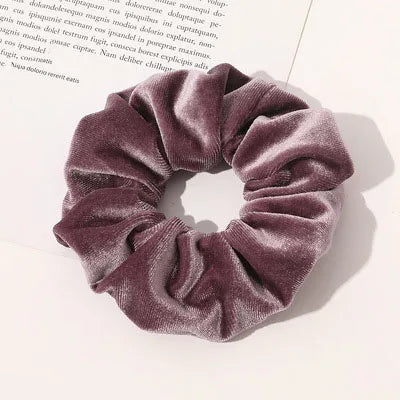 Wholesale Cheap Hair Accessories Big Elastic Hair Ties Custom Velvet Scrunchies