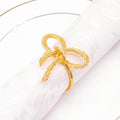 Hot Sale Cheap Price Simple Metal Napkin Holder Bow Napkin Ring for Party Wedding Table Decoration