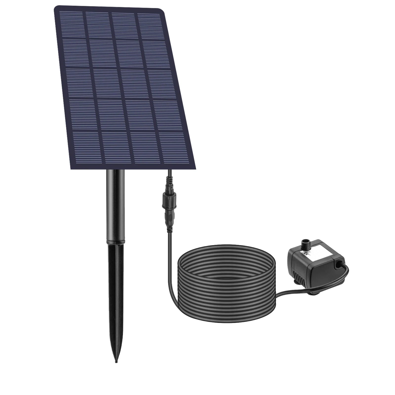 Solar Fountain with Panel Pump Suitable for Bird Bath Solar Panel Kit Outdoor Fountain with Multiple Nozzles  for Garden
