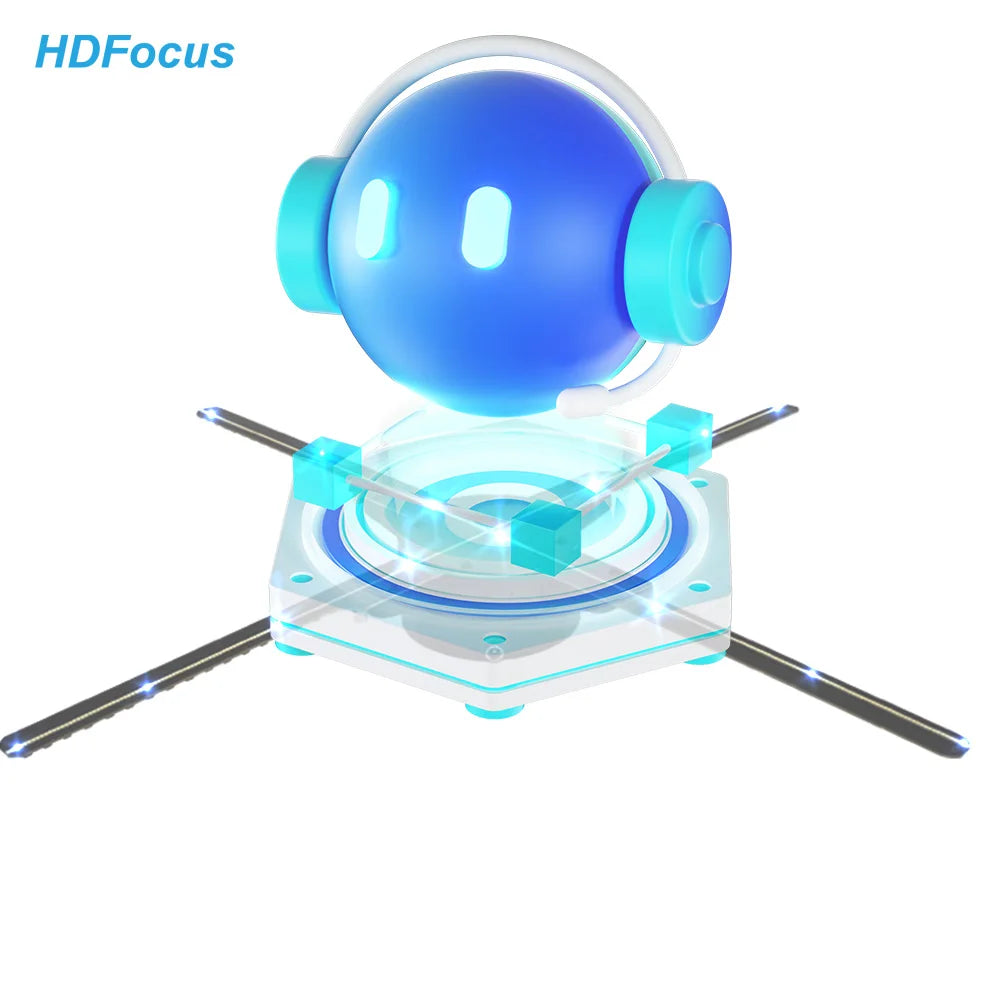 HDFocus Ologramas 3D Hologram Led Fans 52Cm Holographic Videos Small Hologram Fan