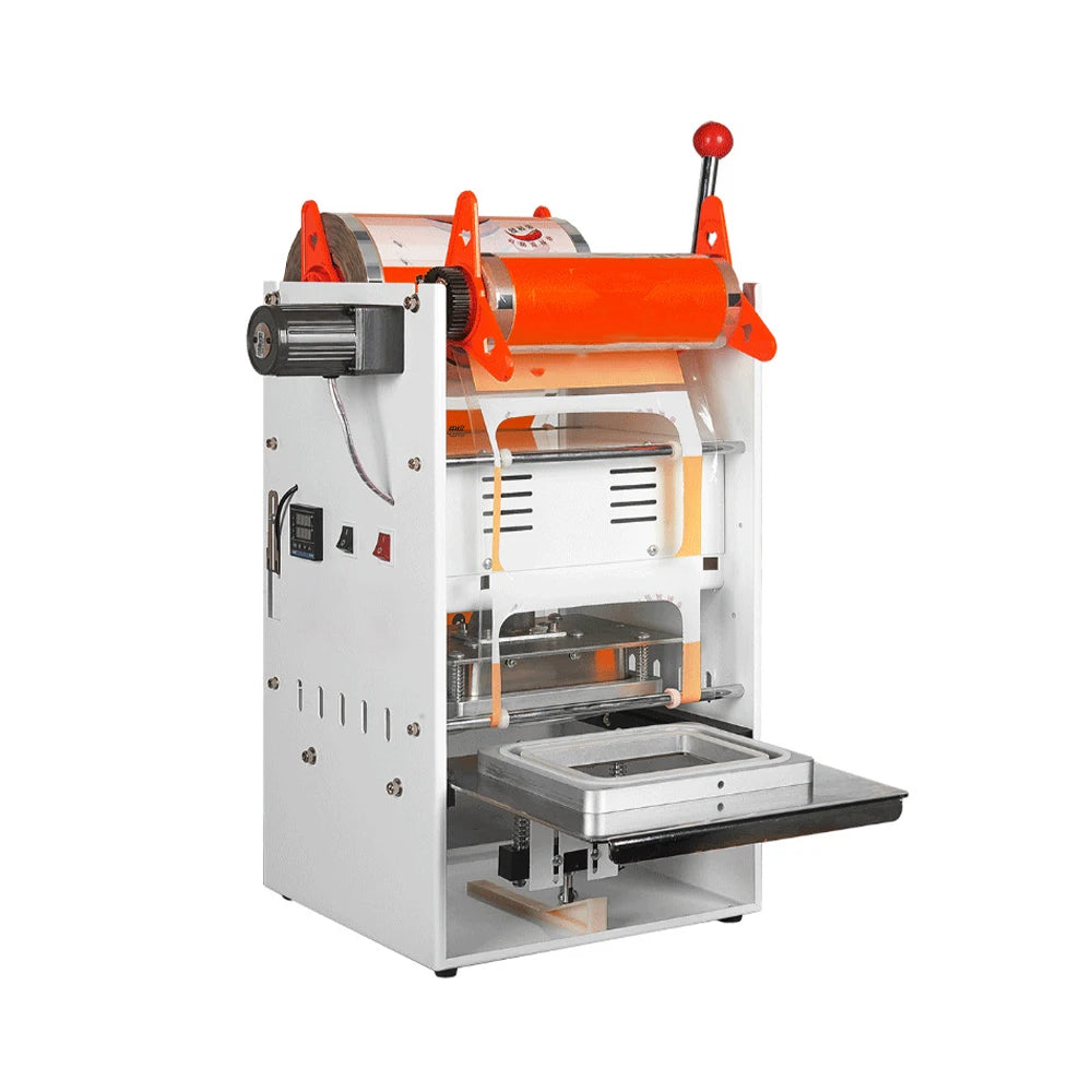 Fast Food Semi-automatic Lunch Box Plastic Tray Sealing Sealer Machine Packing Wrapping Machine