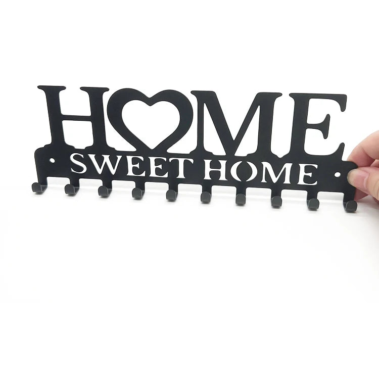 Popular Metal Hanger Wall Mount Key Holder Key Mail Organizer Decorative