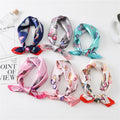 Butterfly Print Small Silk Scarf Women's Small square Scarf Stewardess Professional  Decoration Wild Bib Scarves