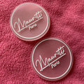 Transparent Embossed Letters PVC Rubber Patch for TrousersSoft PVC Clothing Silicone Rubber Badge for Jeans