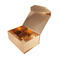 Custom Magnetic Flat Folding Luxury Rigid Cardboard Packaging Gold Clothing Box Apparel Gift Boxes With Your Logo