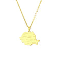 New Designs Stainless Steel Romania Necklace with City Name