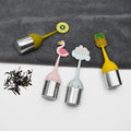 Eco-Friendly Food Grade Flamingo Fruit Shape Silicone Tea Infuser Cute Pattern Loose Leaf Mesh Strainer Stainless Steel Home